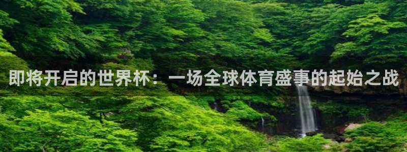 世界杯欧洲区世预赛赛程：即将开启的世界杯：一场全球体育盛事的起始之战
